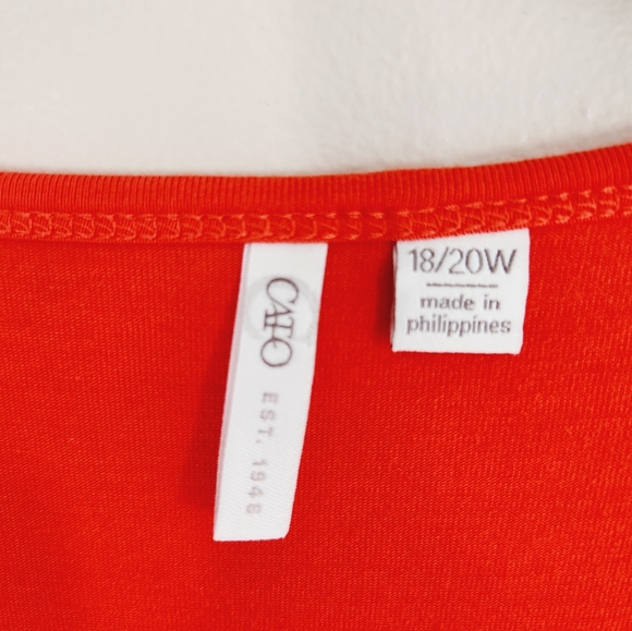 Cato Plus Size Short Sleeve Ruffle Top - Picture 6 of 7